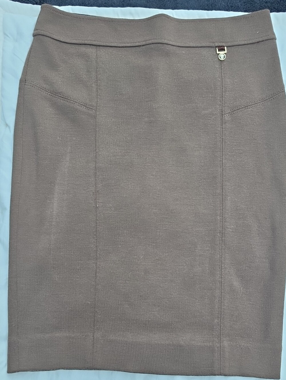Tory Burch Classic Women's Pencil Skirt in Taupe